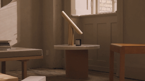 Frama T-Lamp: Brushed Steel